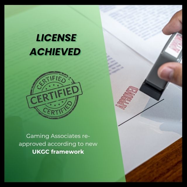 Gaming Associates re-approved according to new UKGC framework