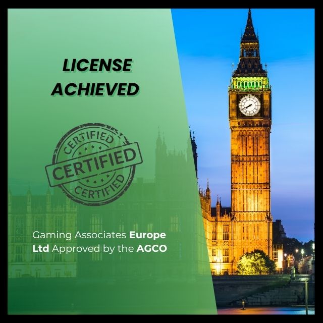 Gaming Associates Europe Ltd Approved by the AGCO