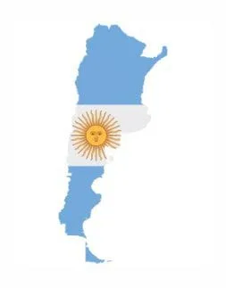 Argentina Flag Map Icon - Buenos Aires iGaming hub in Argentina, regulated online gambling market compliance.