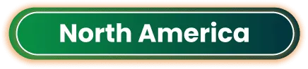 Green rounded banner labeled "North America," representing Gaming Associates’ gaming compliance, testing, and certification services for the North American region.