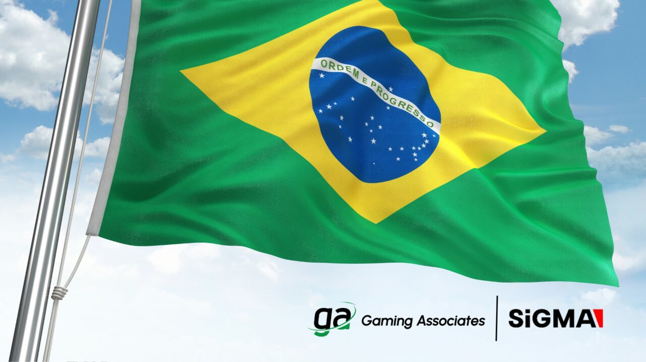 Brazil Flag with SIGMA Logo & Gaming Associates Logo